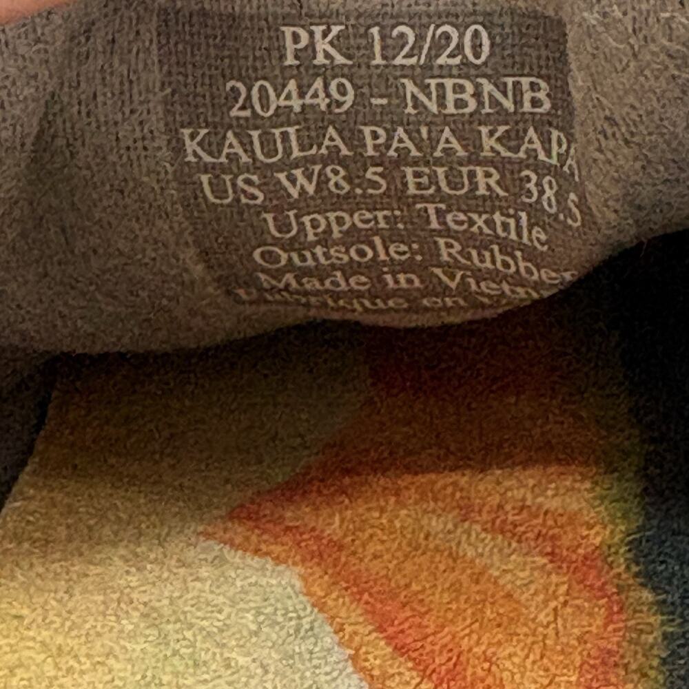 Olukai Kaula Pa'a Kapa Linen Espadrilles Loafers Womens 8.5 Lanai Breeze Blue - Picture 8 of 8